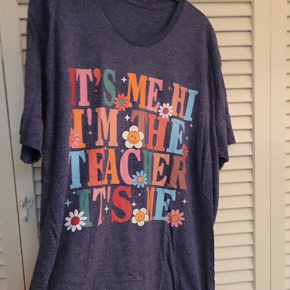 Teacher Graphic Tee - Blue